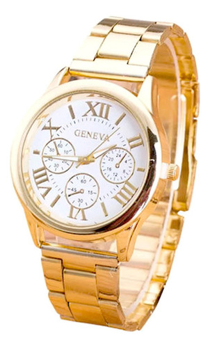 Reloj Geneva Elegant Luxury Casual Gold para mujer