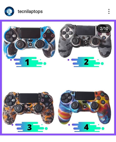 Imagen 2 de 9 de Forro Funda Protector Control Ps4 Somos Tienda Física