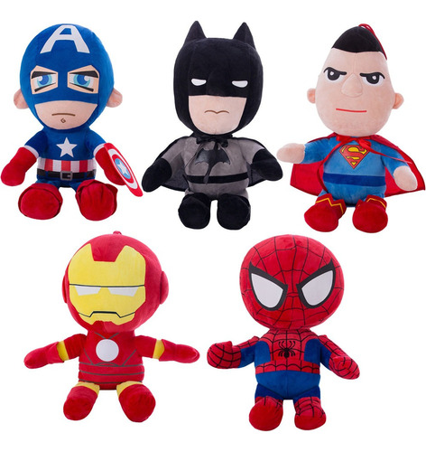 5pc Marvel The Avengers Hero Spiderman Peluche Muñeca Regalo