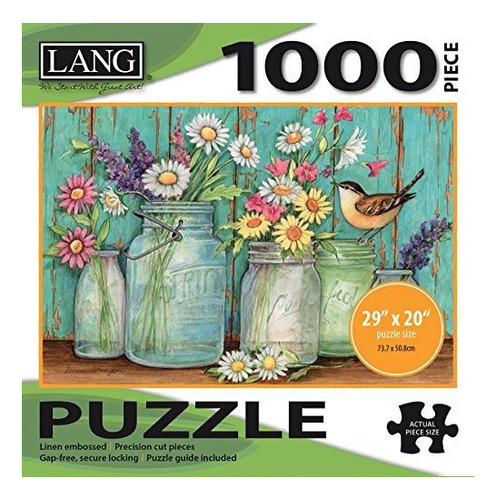 Lang - Puzzle De 1000 Piezas - Mason Flowers, Obra De Susan