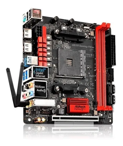 Motherboard Asrock Fatal1ty Ab350 Gaming Itx/ac Am4 Ryzen Dm