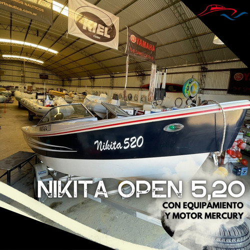 Lancha Nikita Open 5.20 Con Motor Mercury 50 Hp 4t Elpt