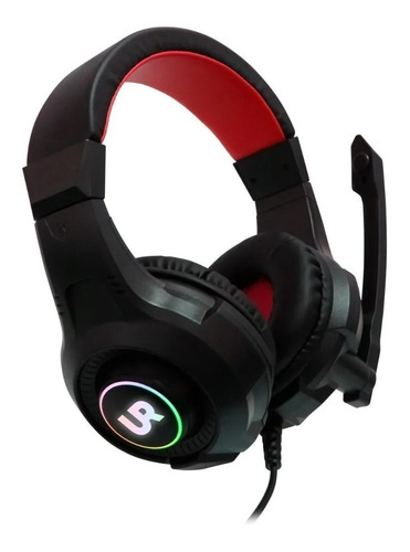 Audífonos Headset Gamer Con Luz Led Y Micrófono Urbano Labs Color Negro