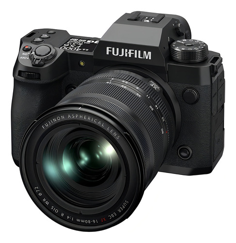 Fujifilm Kit X-H2 + lente XF 16-80mm sin espejo color negro