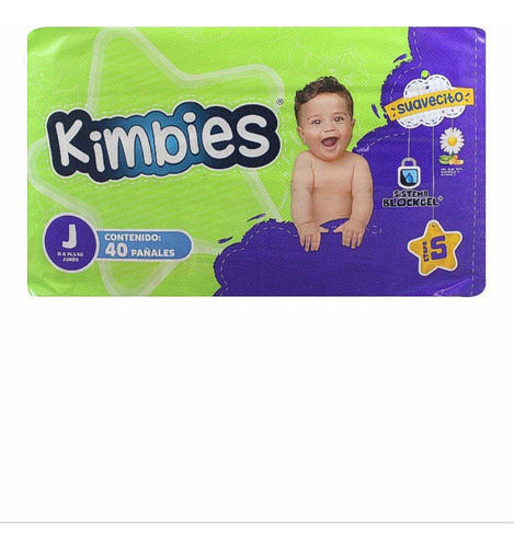 Pañal Kimbies Jumbo C/40 Pzs
