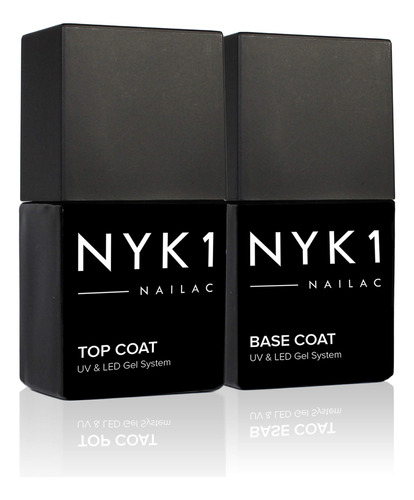 Nyk1 Nailac Professional Base Coat Y Top Coat Clear Gel Esma