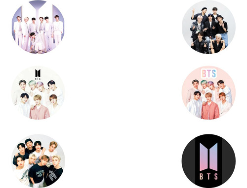 Pin Bts 6 Piezas
