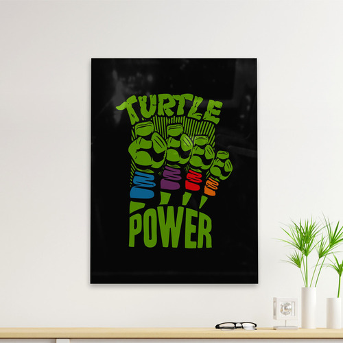 Cuadro Deco Turtle Power (d0820 Boleto.store)