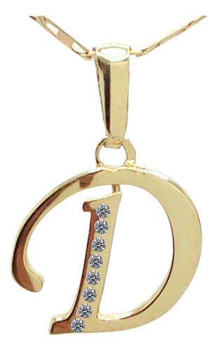 Dije Inicial Letra D Oro 14k Tamaño 2cm
