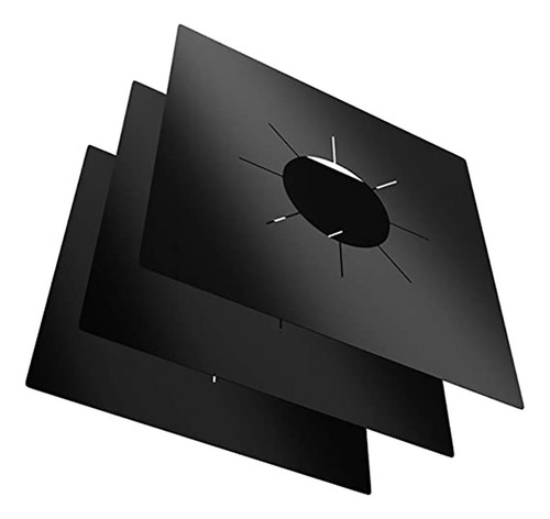 Estufa De Gas Reutilizable Protector De Estufa Negro
