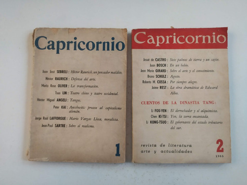 Revista Capricornio Vol. I Y Ii - Año 1 Nro 2, 1965