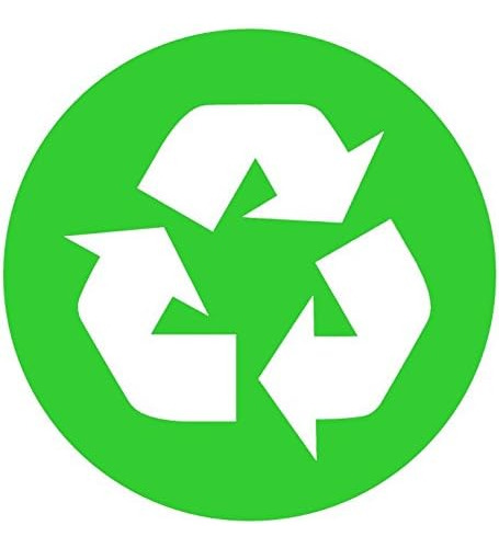 Hermoso Símbolo De Reciclaje/logotipo Calcomanía  5 Pulgada