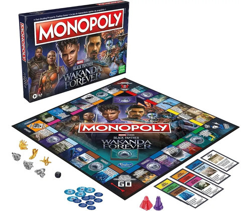 Juego De Mesa Monopoly Black Panther Wakanda Forever