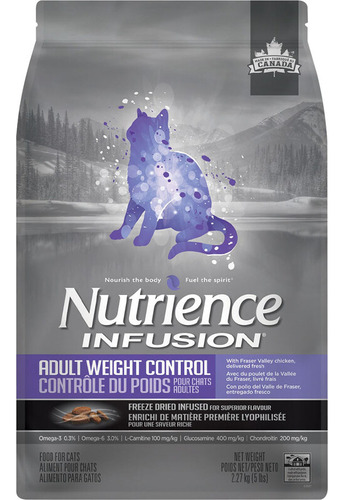 Nutrience Infusion Control Peso Para Gatos 2,27 Kg Bolsa