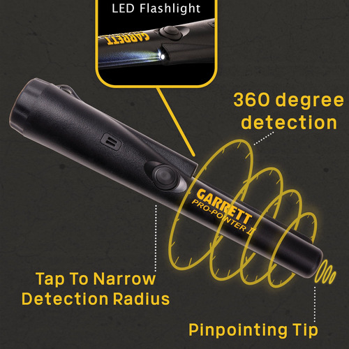Detector De Metales Garrett Pro-pointer Ii 360 Linterna Led