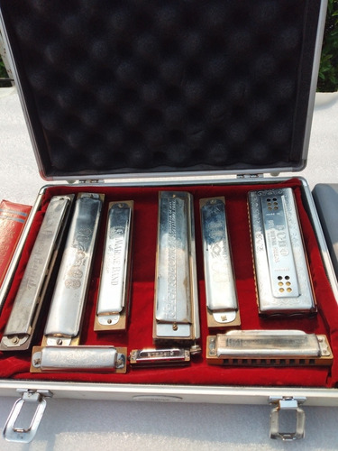 Armonicas Hohner Usadas Coleccion De 7hohner Y 2 Otra Marca. (Usado)