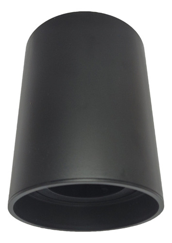 Spot Plafon Tube Sobrepor Mr16 Preto 110V/220V