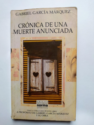 Crónica De Una Muerte Anunciada - García Márquez - Cara Cruz