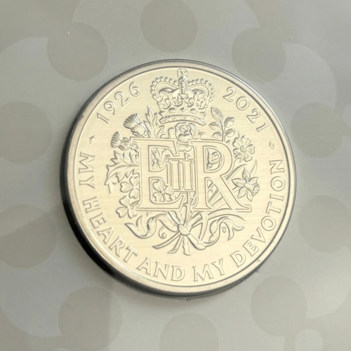Moeda Oficial 2021 95 Anos Rainha Elizabeth Ii Inglaterra