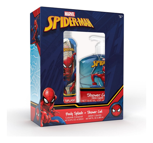 Set Disney Spiderman Body Splash + Shower Gel X 200 Ml