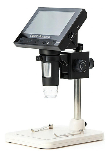 Lupa Conta-fio Microscópio Eletr. Digital 1000x Usb Tela 4.3 Cor Preto