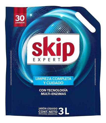 Skip Jabón Liquido Para Ropa Doypack X 3 Litros