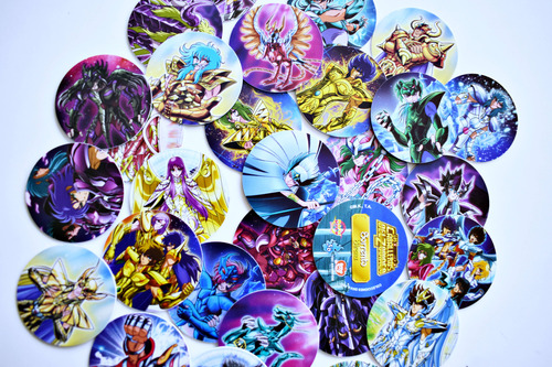 Caballeros Del Zodiaco, Tazos Colección V°1 & 2