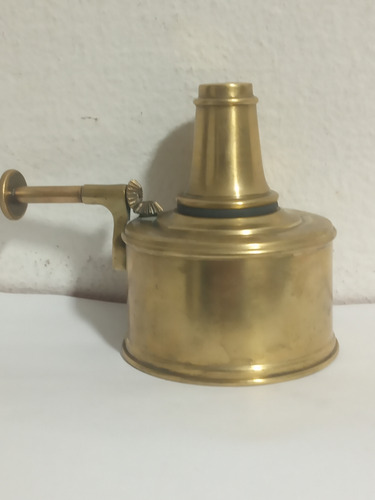 Antigua Lampara /velador De Bronce Petroleo Bronce Bronce (Usado)