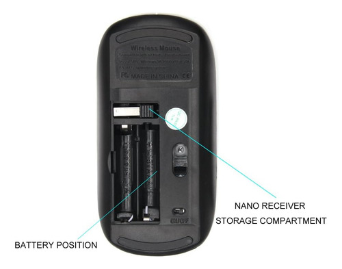 Ratón Koolmouse, Inalambrico/diseno Gato/2.4 G