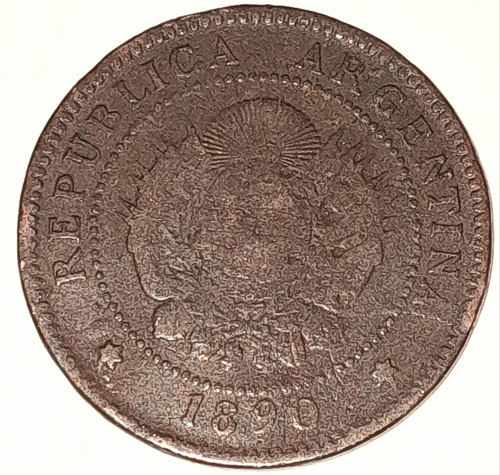 Moneda 1 Centavo Patacon Cobre 1890