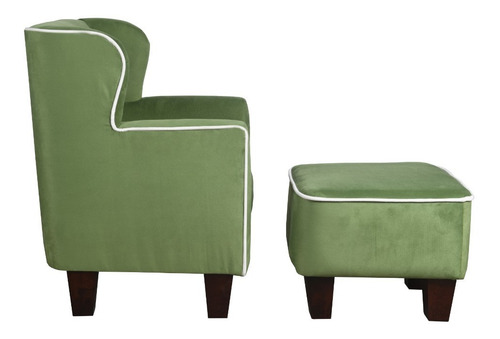 Imagen 6 de 8 de Sillón Infantil Con Taburete Vintage Niños