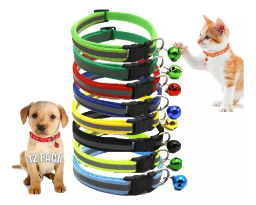 Collar Reflejante De Luz Para Perros Pequeños Y Gatos  