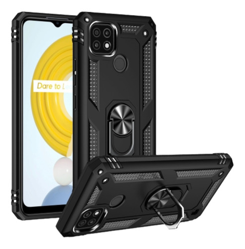 Funda Uso Rudo Realme C15 + Mica Pantalla