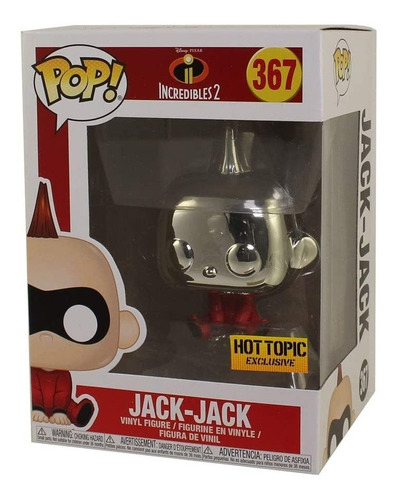Funko Pop Jack Jack 367 Los Increibles 2 Cromado Hot Topic 