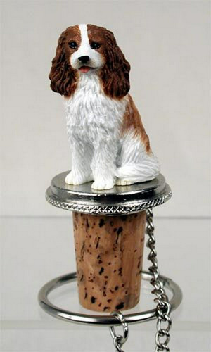 Cavalier King Charles Bottle Stopper (brown & White)