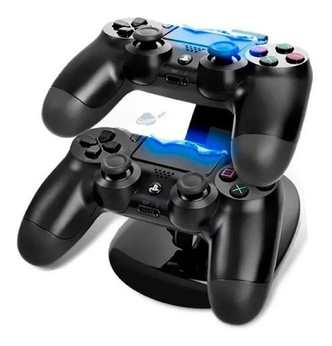 Carregador De Controle Compatível Ps4 Duplo Suporte Vertical