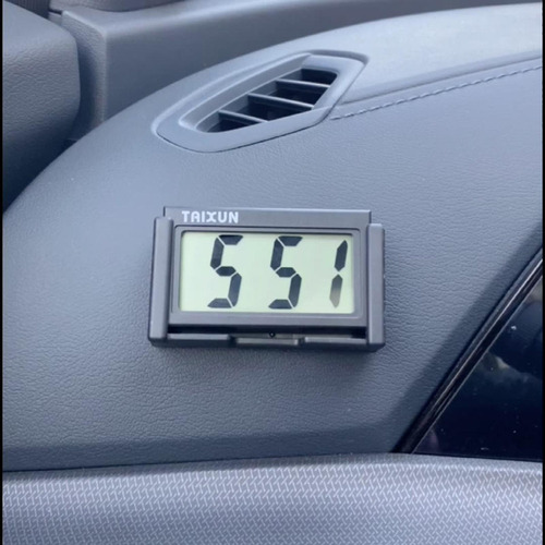 Mini Reloj Para Automóvil Lcd Pantalla De Fecha Y Tablero