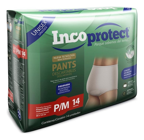  Pants Incoprotect P/m  X 14 Nueva Presentación