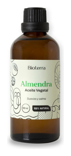 Aceite Vegetal Almendra 100 Ml Cosmética Natural Bioterra