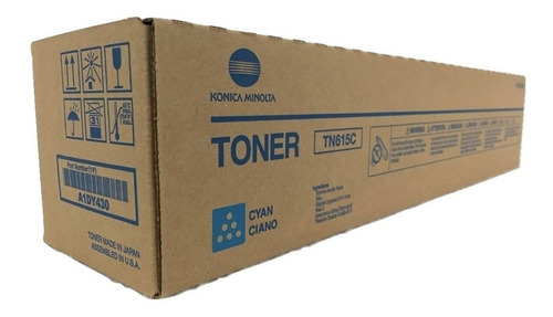 Toner Konica Minolta Tn615c Color Cyan Tinta Cian