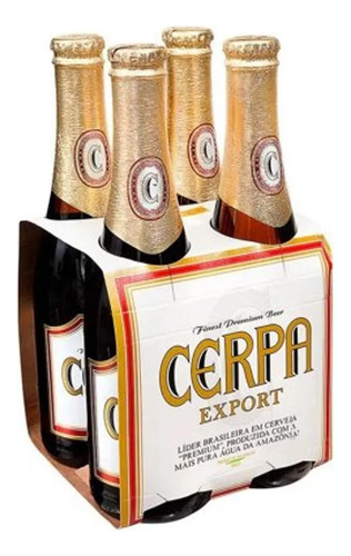 Cerveja Cerpa Export Long Neck 350ml (4 Unid)