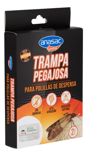 Trampa Pegajosa Polilla Despensa 2un Suc. Anasac