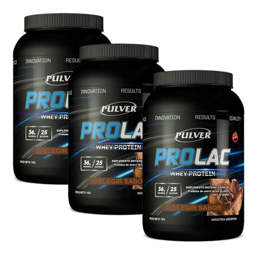 3 Proteína Prolac Whey Protein 1 Kg Pulver