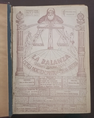 La Balanza. E M E De La C U (año 1937. 24 Pza.)  J. Trincado