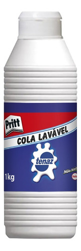 Cola Branca Tenaz Pritt Artesanato Líquida Lavável 1 Kg