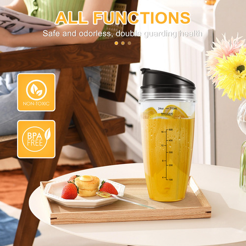 Vasos De Repuesto De 24 Oz Compatibles Con Nutri Bn401, Bn70