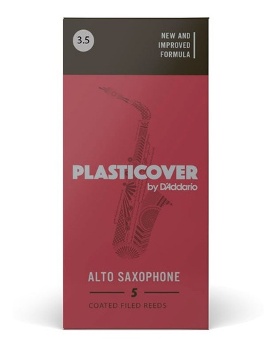 Caixa 5 Palheta Plastcover Sax Alto 3.5 Rrp05asx350 Ac2562cx