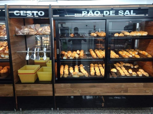 Montagem Balcões E Vasca Pão Doce E Sal, Cesto E Mercearia.