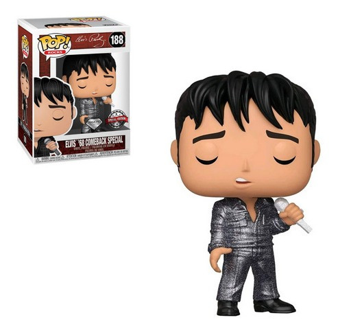 Imagem 1 de 2 de Funko Pop Elvis '68 Comeback Special Diamond 188