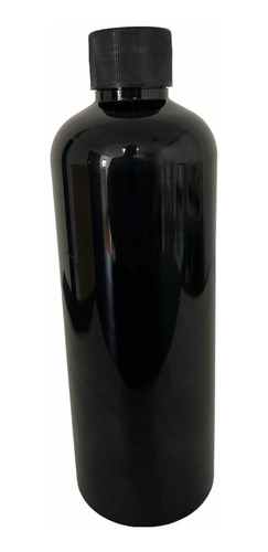 145 Envase Negro Jefferson Round Pet 500ml C/taparosca Liner